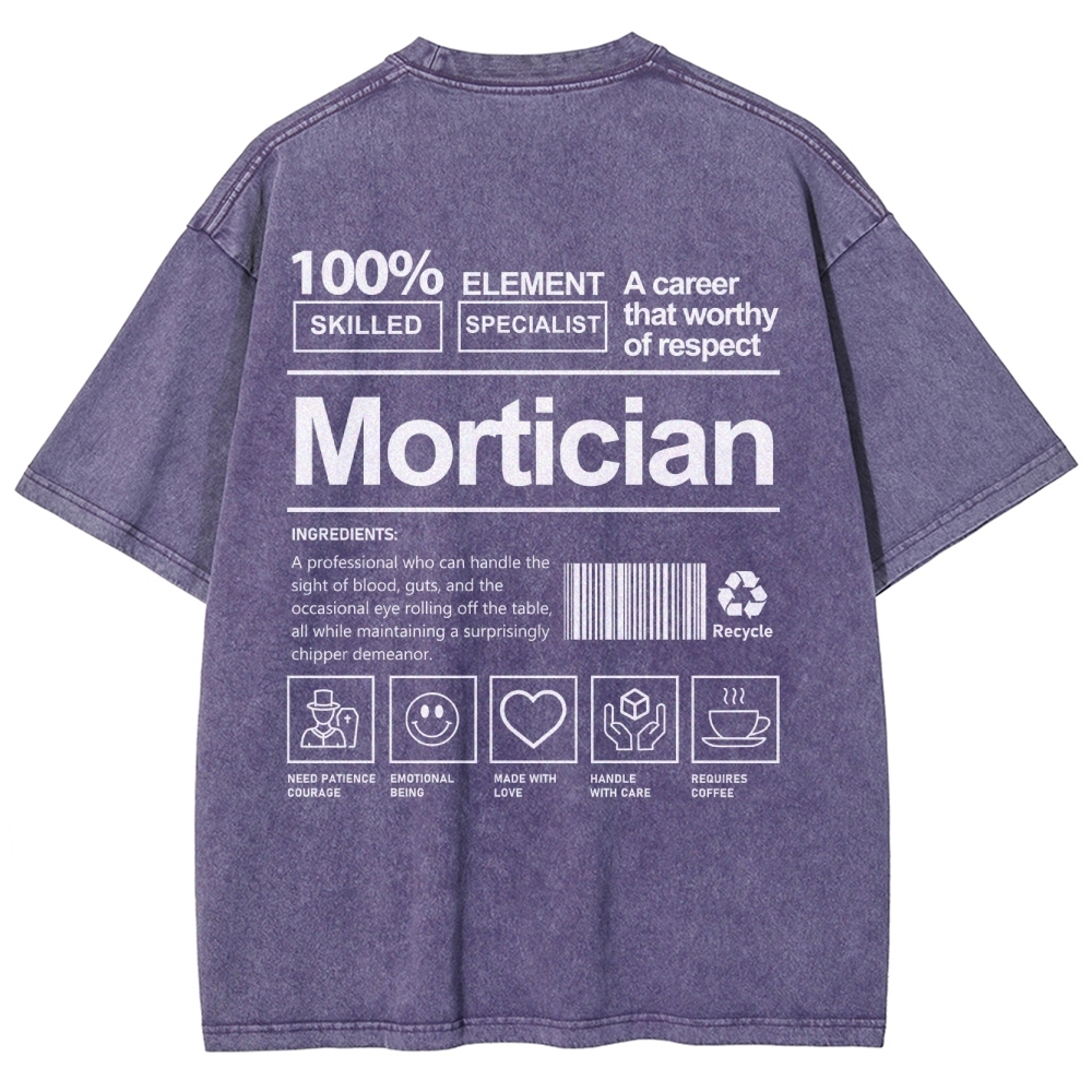 Mortician Unisex Fit Washed T-Shirt-moweekender