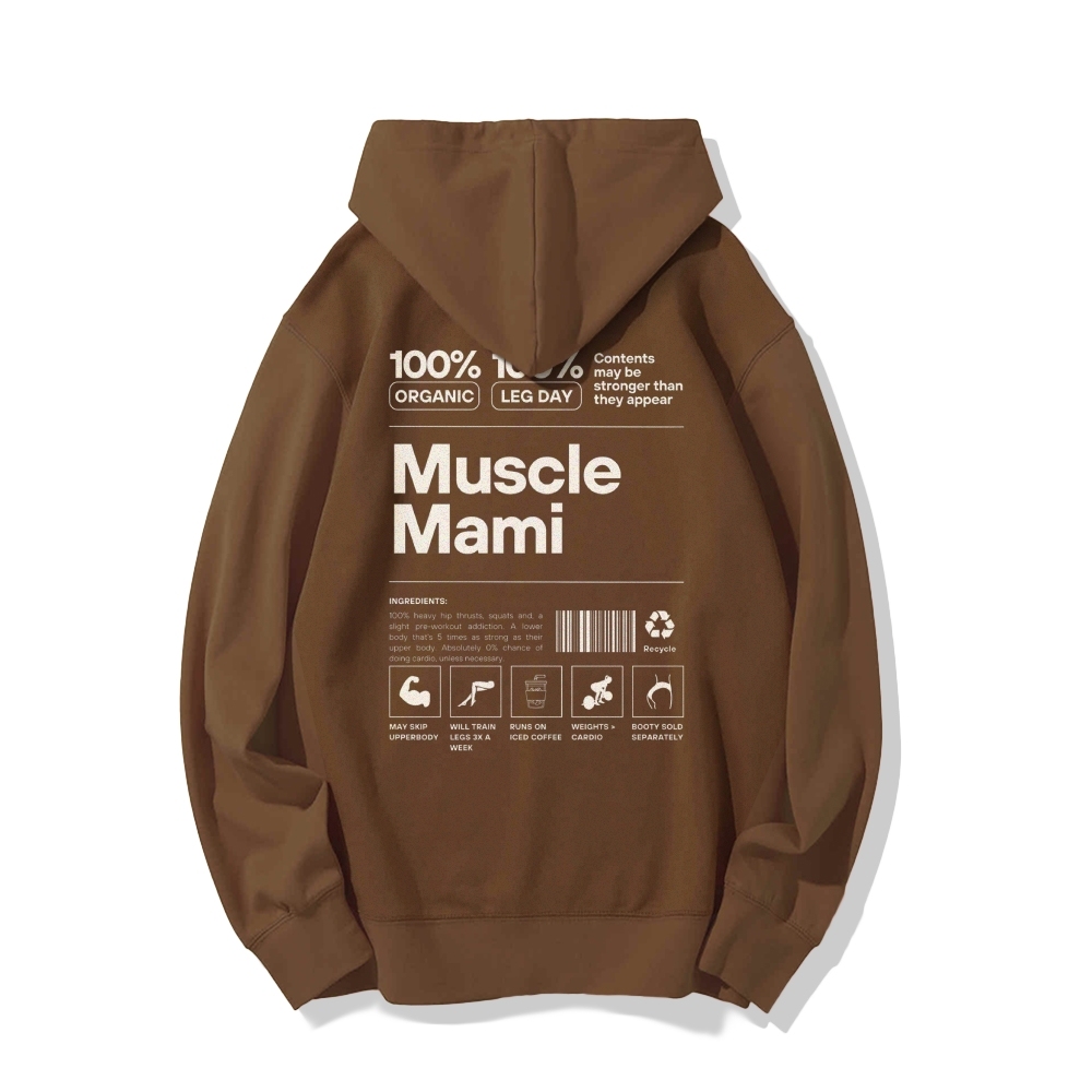 Muscle Mami Long sleeved Hoodie-moweekender
