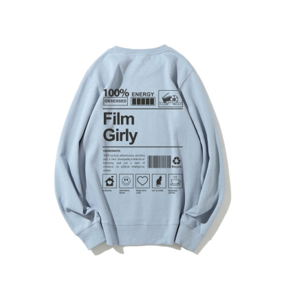 Film Giry Casual Crewneck Sweatshirt-moweekender