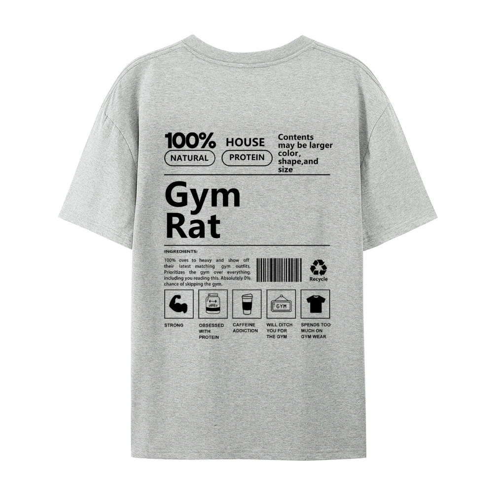 Gym Rat Casual Short Sleeve T-Shirt-moweekender
