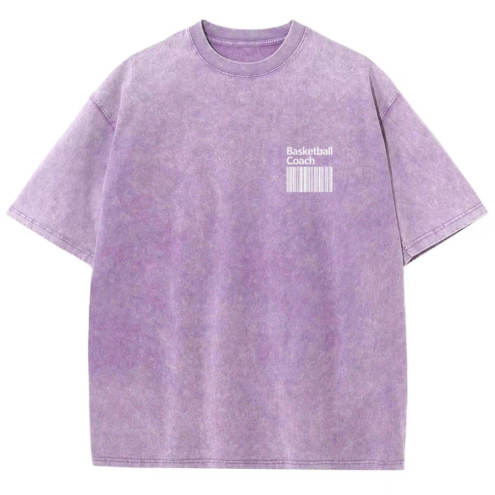 Basketball Coach Unisex Fit Washed T-Shirt-moweekender
