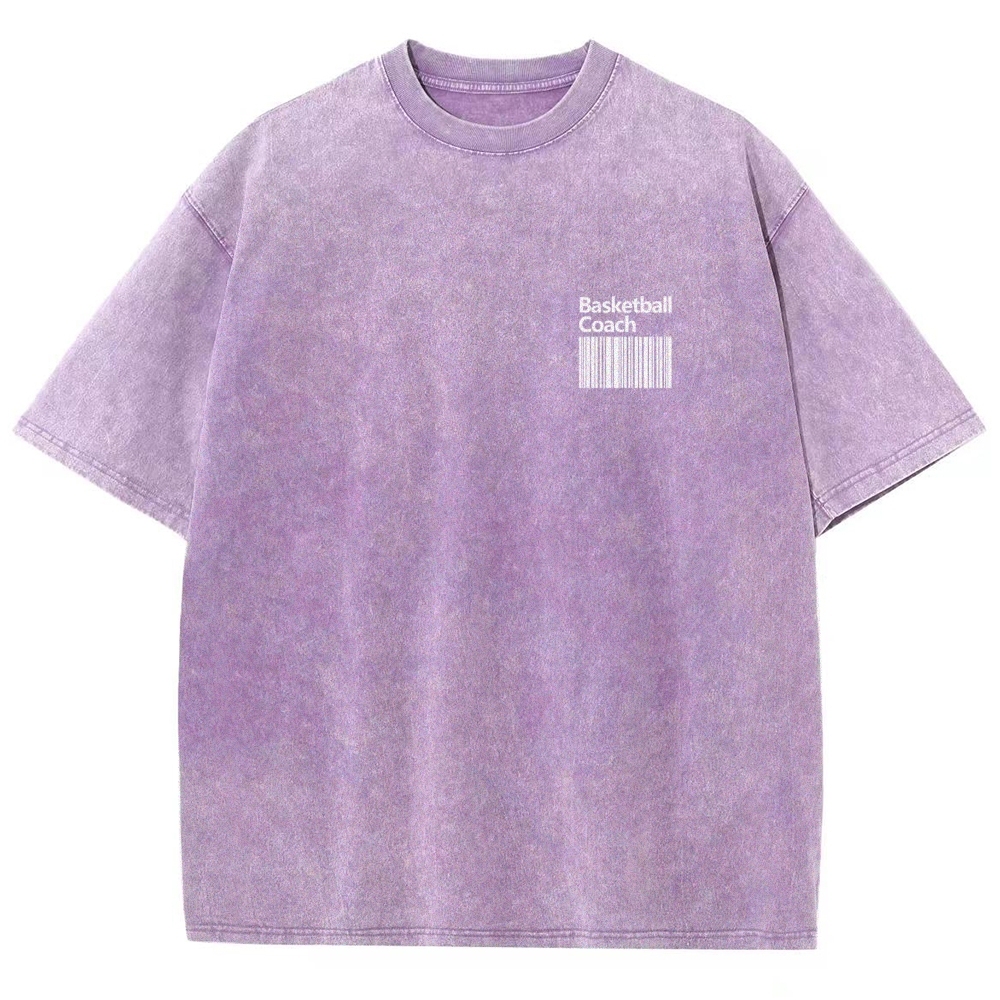 Basketball Coach Unisex Fit Washed T-Shirt-moweekender