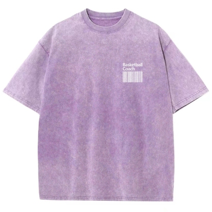 Basketball Coach Unisex Fit Washed T-Shirt-moweekender