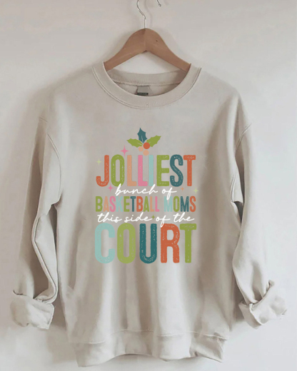 Sport Basketball Moms Printed Sweatshirt-moweekender