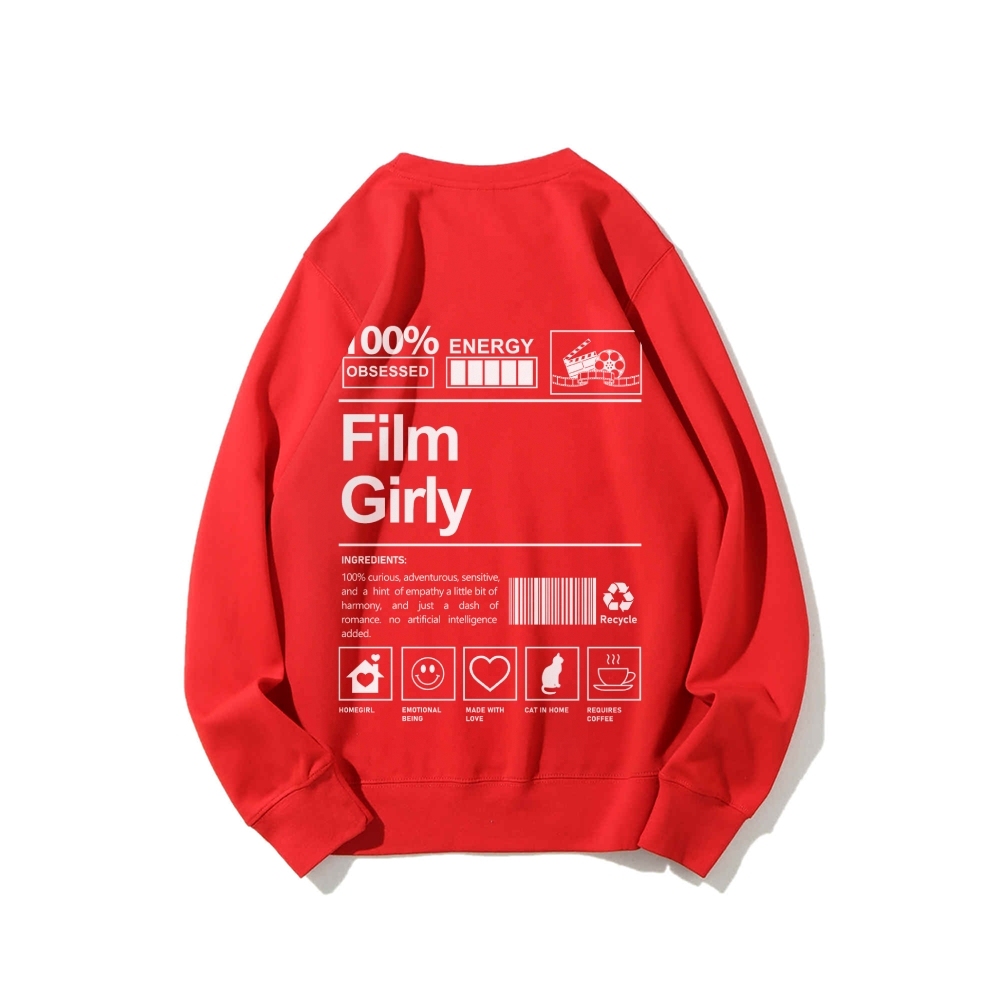 Film Giry Casual Crewneck Sweatshirt-moweekender