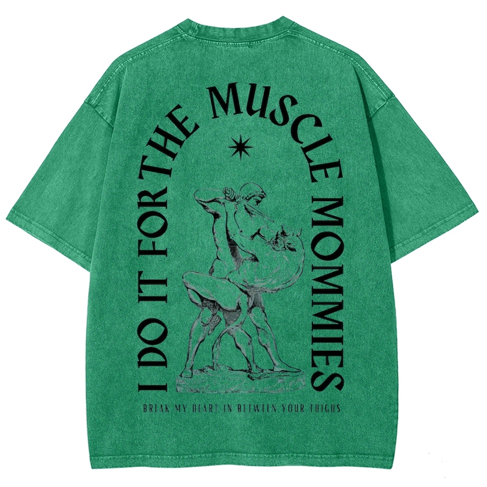 Do For Muscle Vintage Snowflake Washed T-Shirt-moweekender