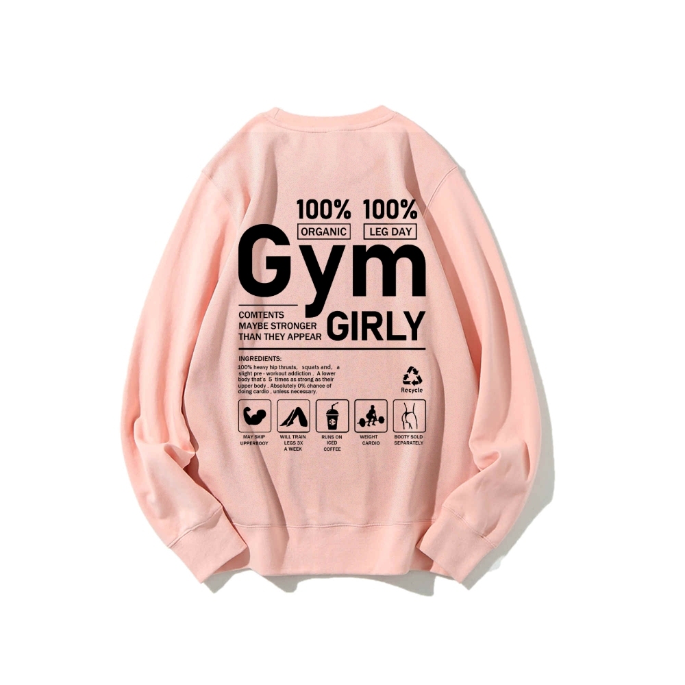 Gym Girl Long Sleeved Sweatshirt-moweekender
