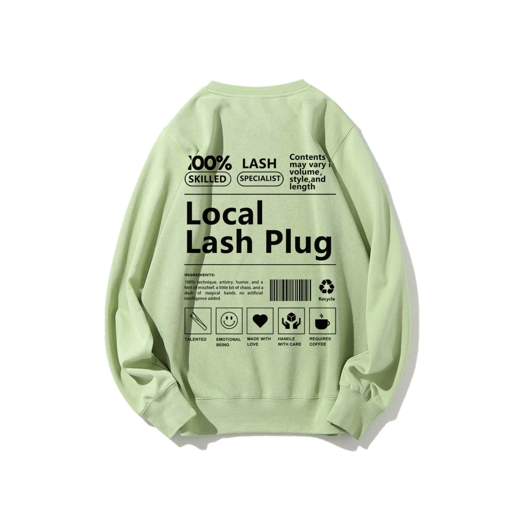 Local Last Plug Long Sleeved Round Neck Sweatshirt-moweekender