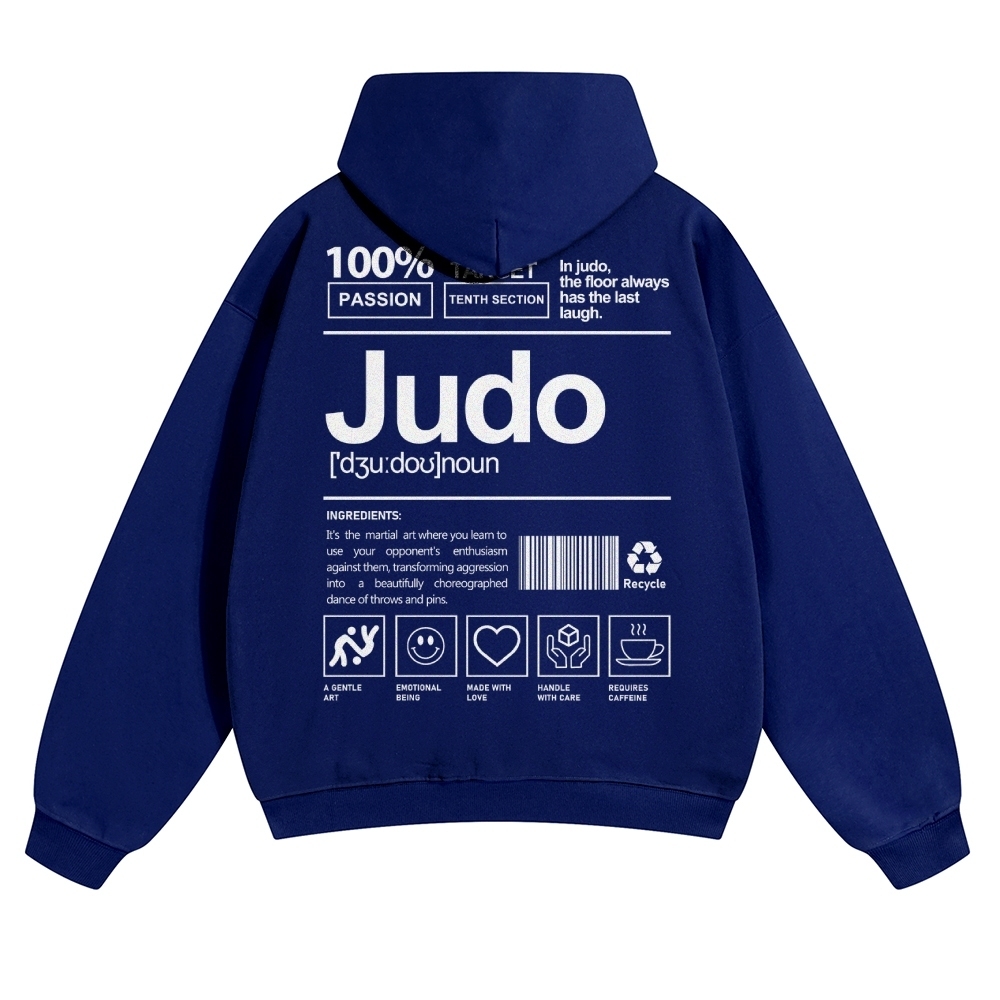Judo Unisex Casual Anime Print Hoodie-moweekender