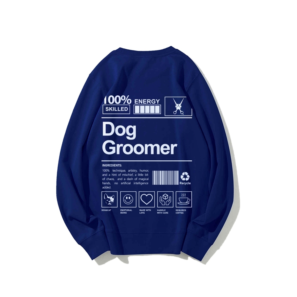 Dog Groomer Casual Crewneck Sweatshirt-moweekender