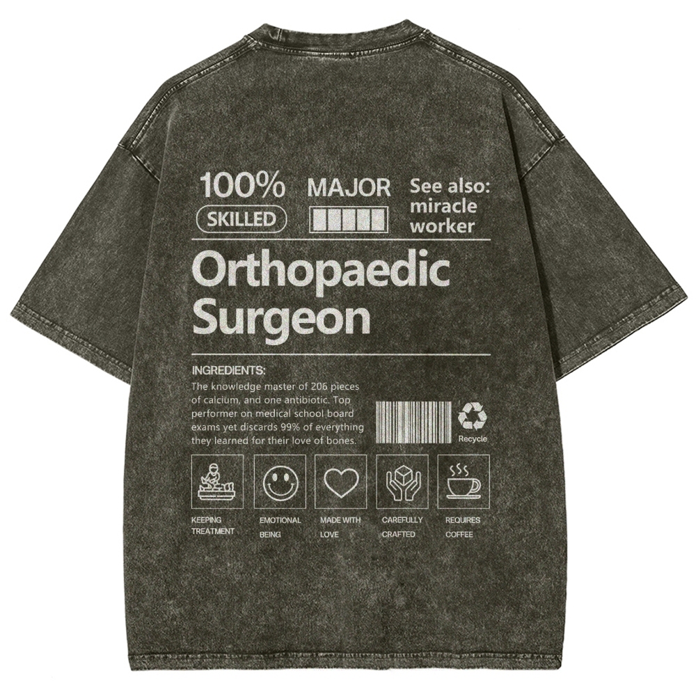 Orthopaedic Surgeon Unisex Fit Washed T-Shirt