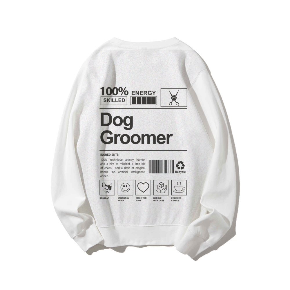 Dog Groomer Casual Crewneck Sweatshirt-moweekender