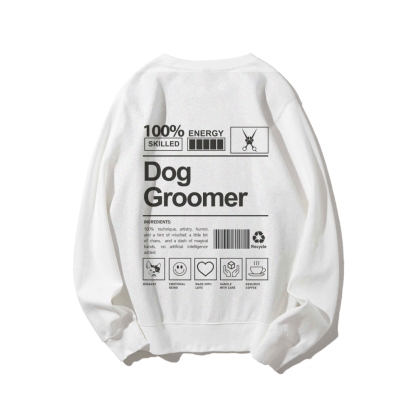 Dog Groomer Casual Crewneck Sweatshirt-moweekender