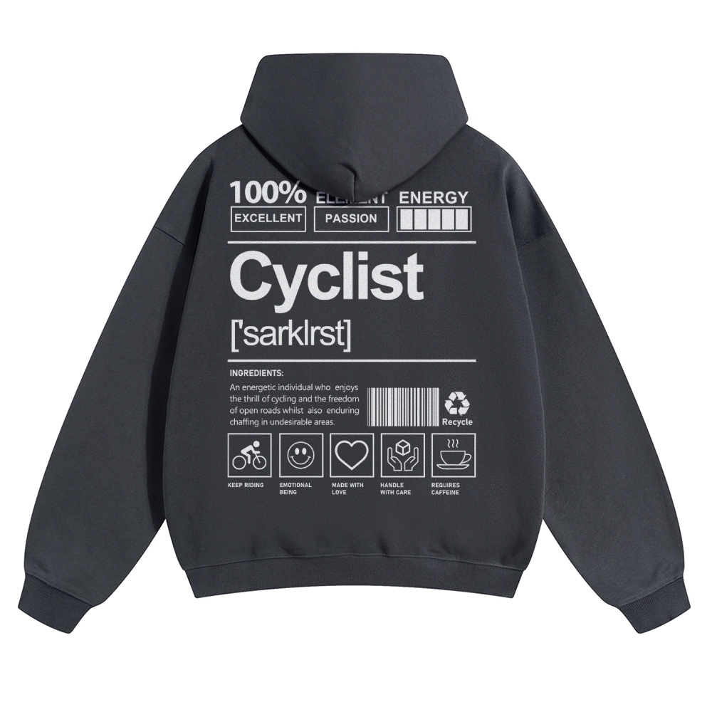 Cyclist Solid Color Hoodie