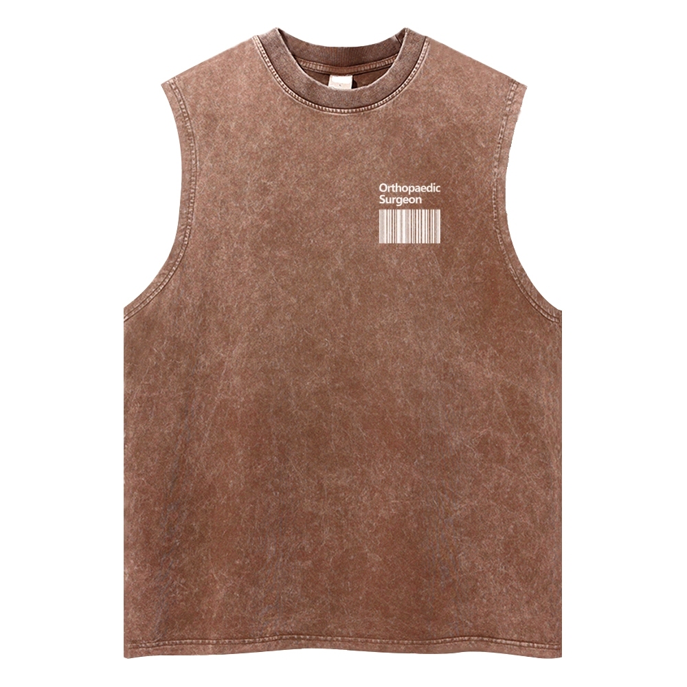 Orthopaedic Surgeon Unisex Washed Tank Top