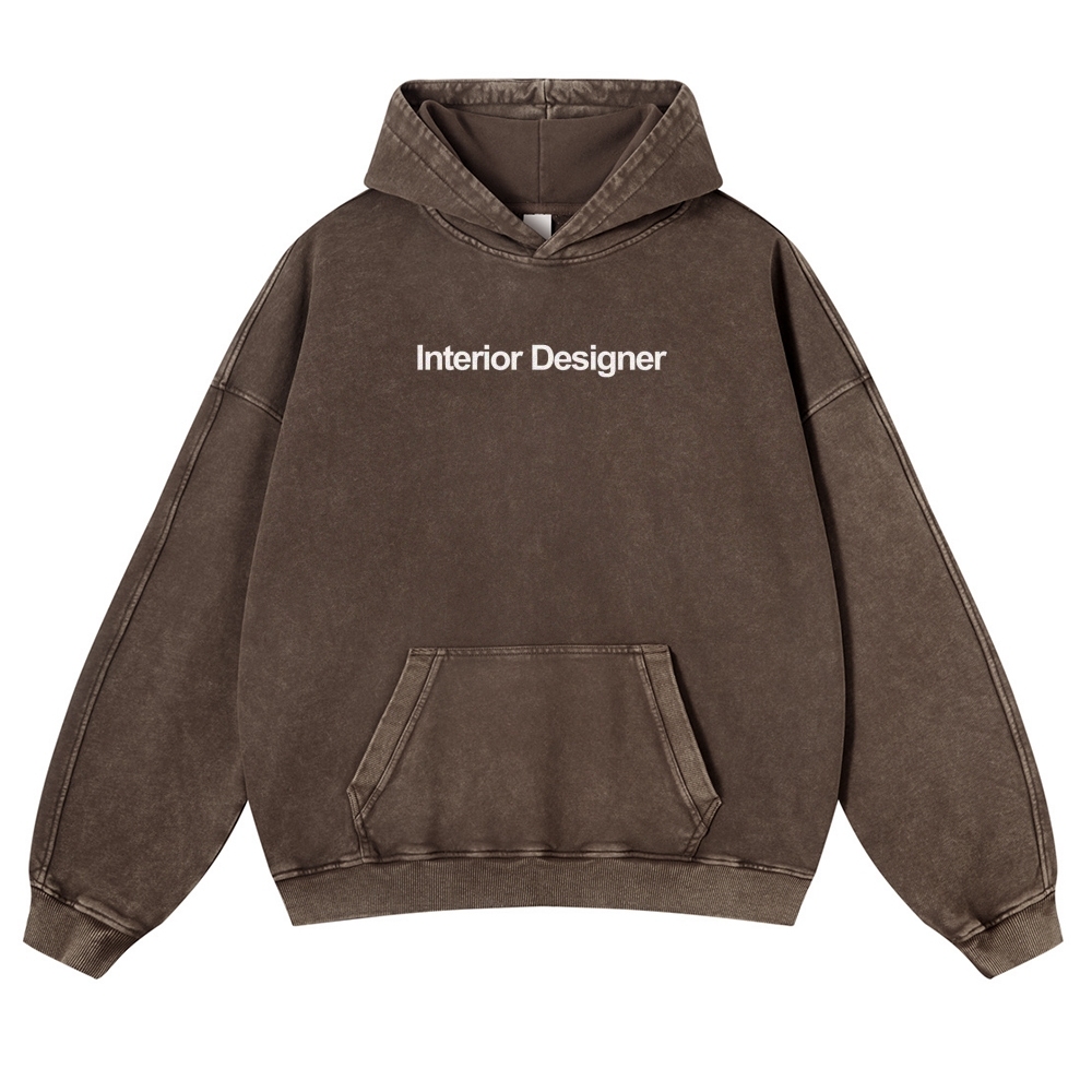 Interior Designer Vintage Washed Hoodie