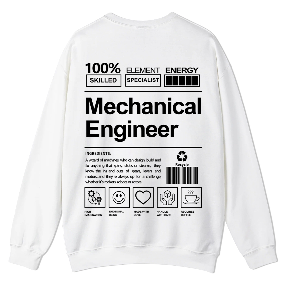 Mechanical Engineer Crew Neck Sweatshirt