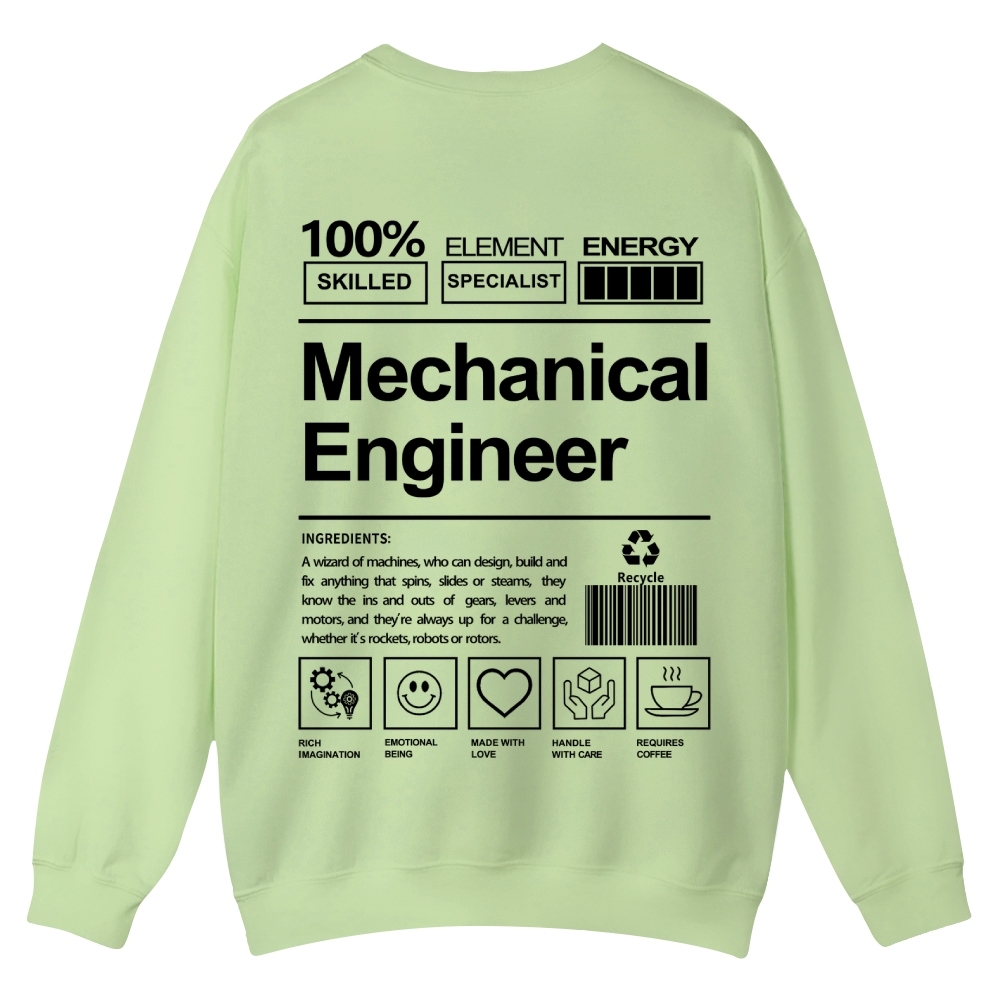 Mechanical Engineer Crew Neck Sweatshirt