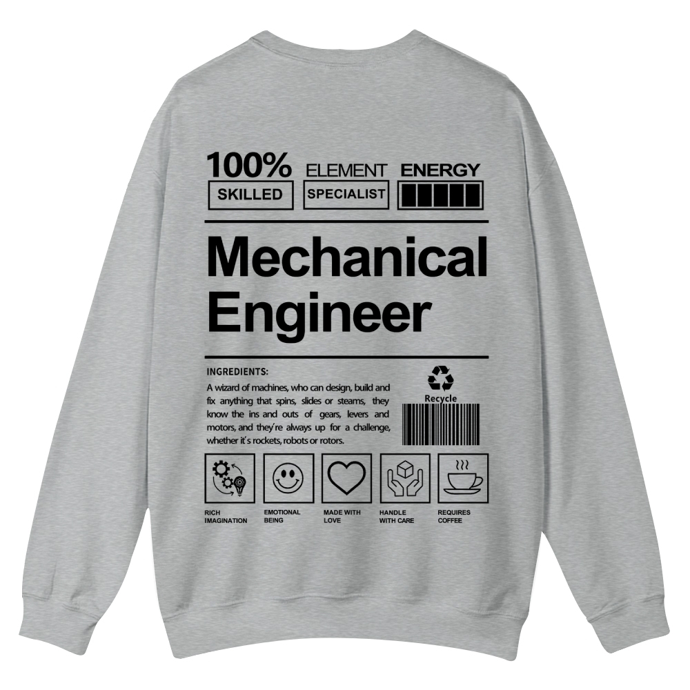Mechanical Engineer Crew Neck Sweatshirt