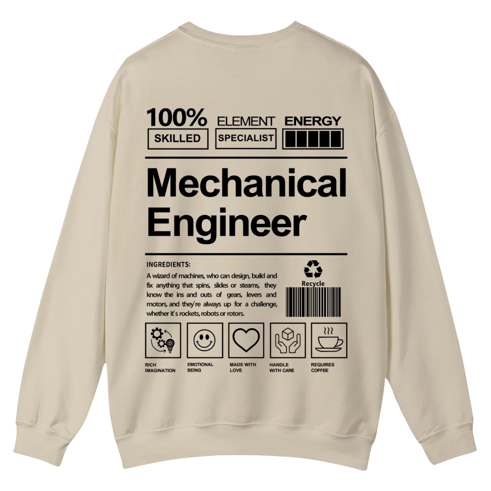 Mechanical Engineer Crew Neck Sweatshirt