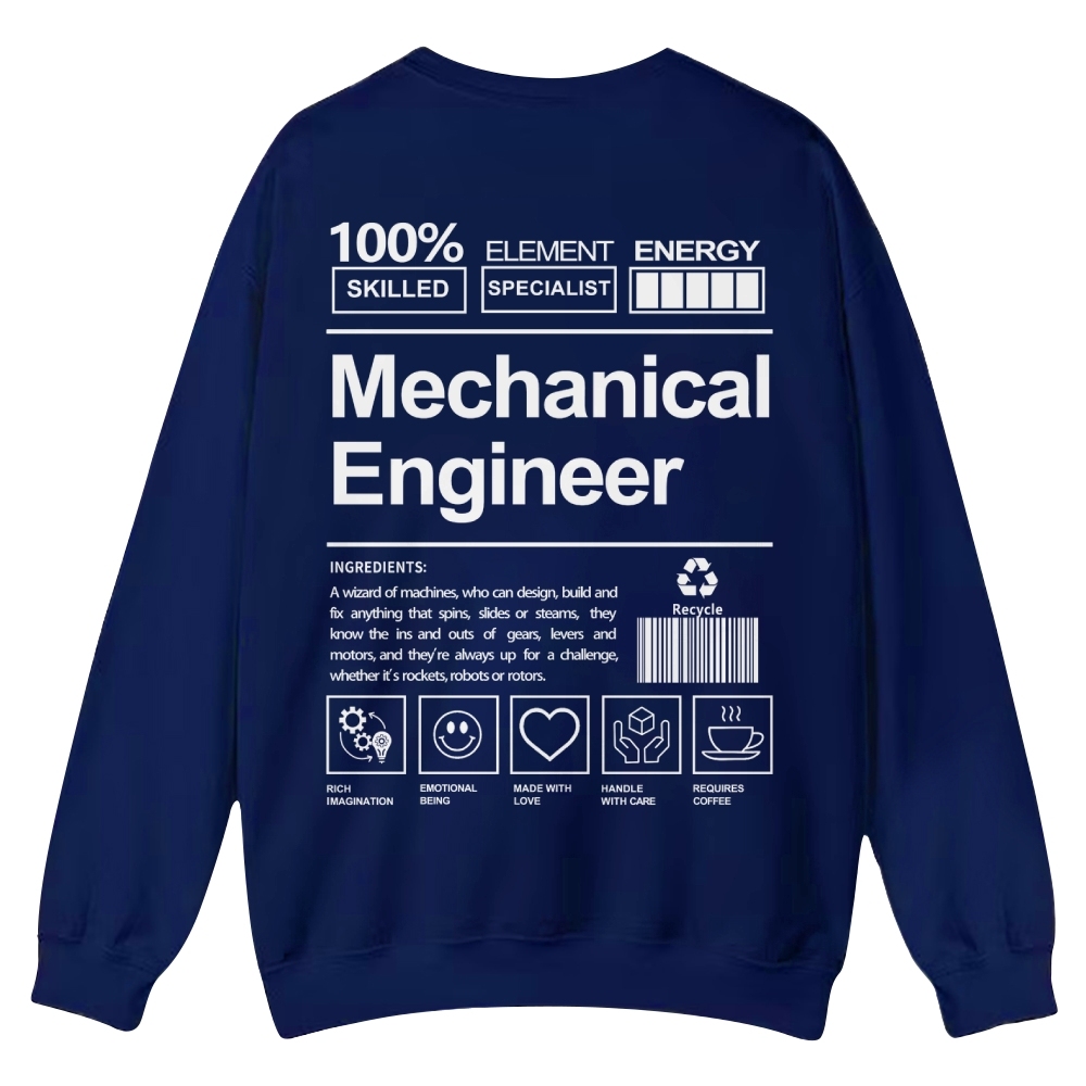Mechanical Engineer Crew Neck Sweatshirt