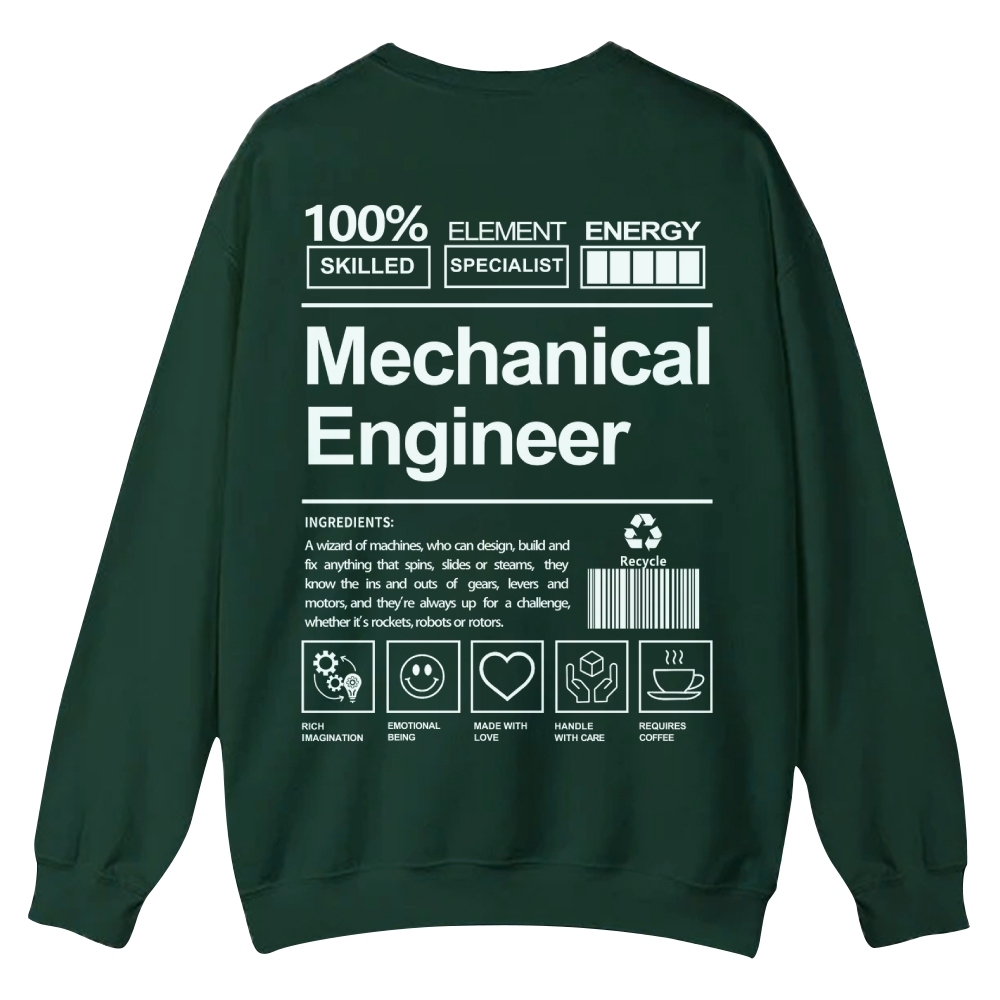 Mechanical Engineer Crew Neck Sweatshirt