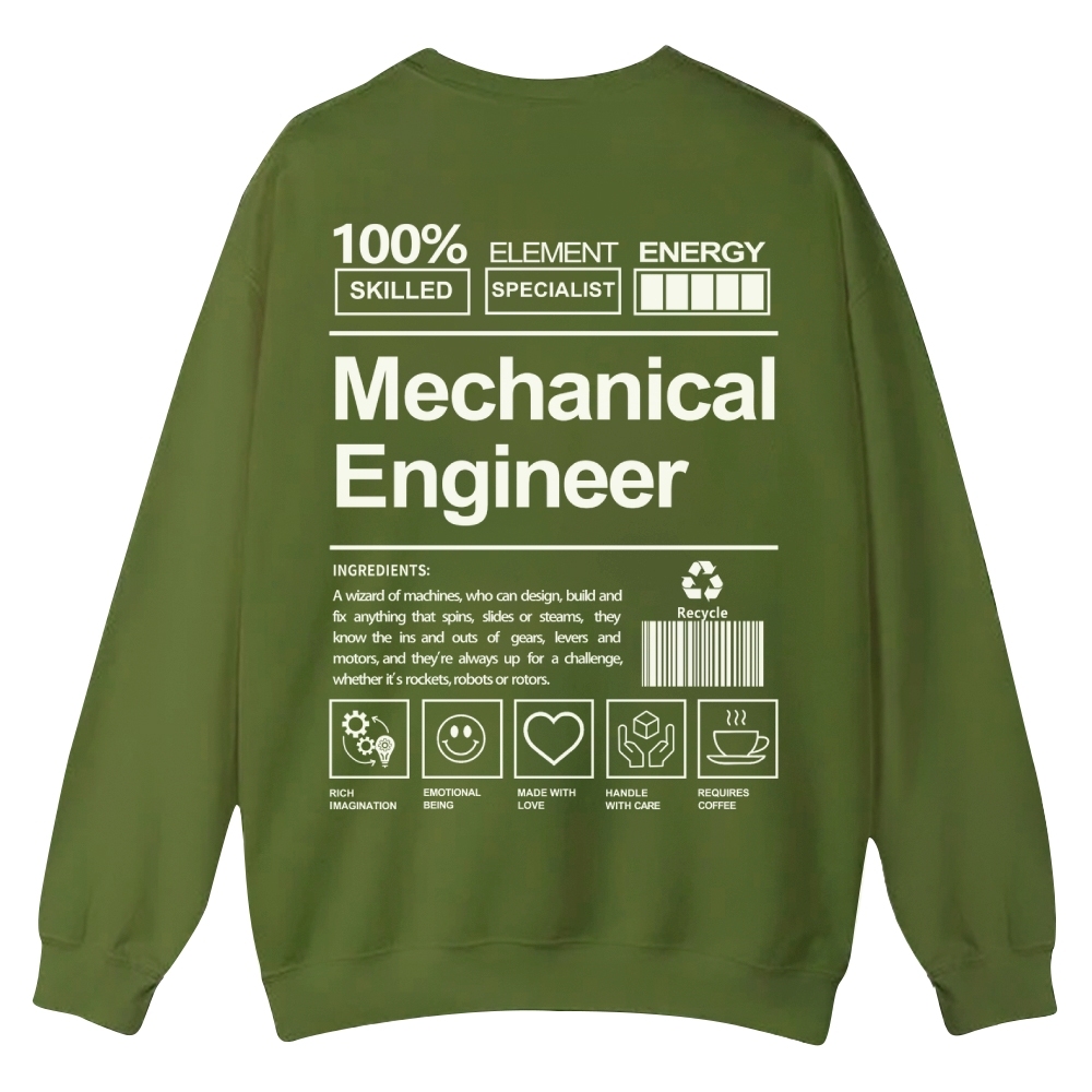 Mechanical Engineer Crew Neck Sweatshirt