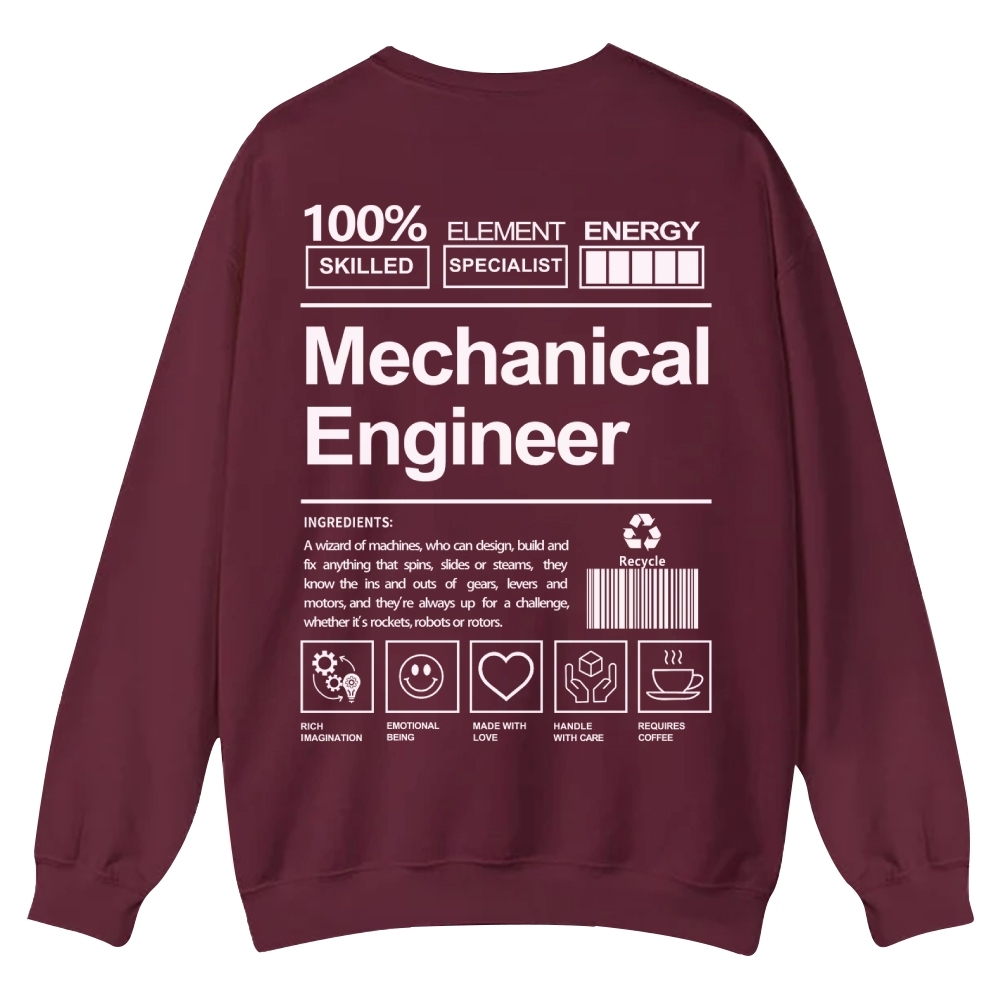 Mechanical Engineer Crew Neck Sweatshirt