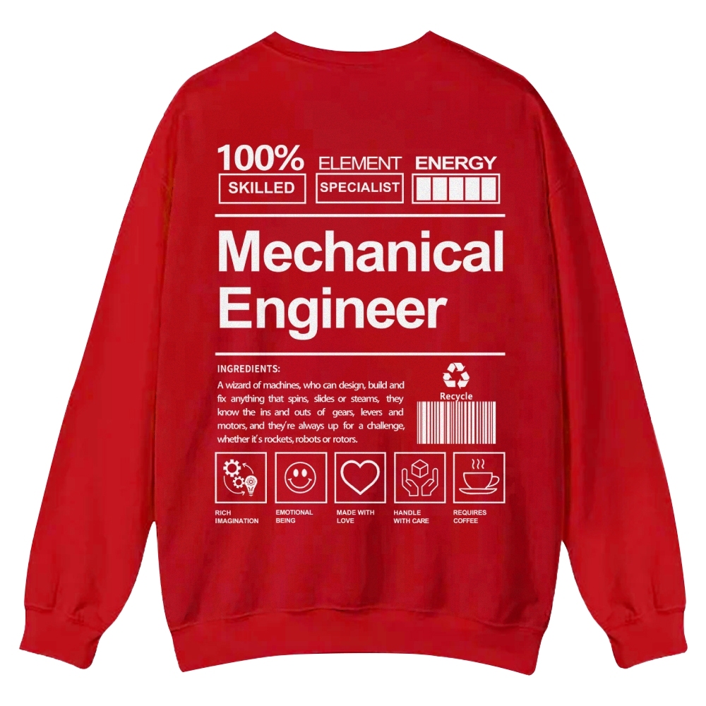 Mechanical Engineer Crew Neck Sweatshirt