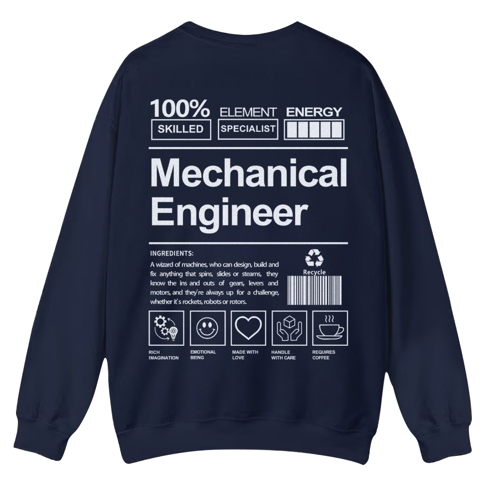 Mechanical Engineer Crew Neck Sweatshirt