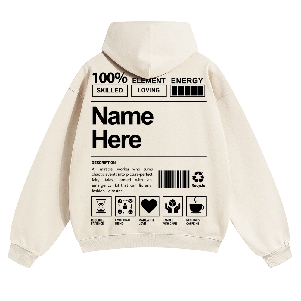 Customized Unisex Casual Prints Hoodie
