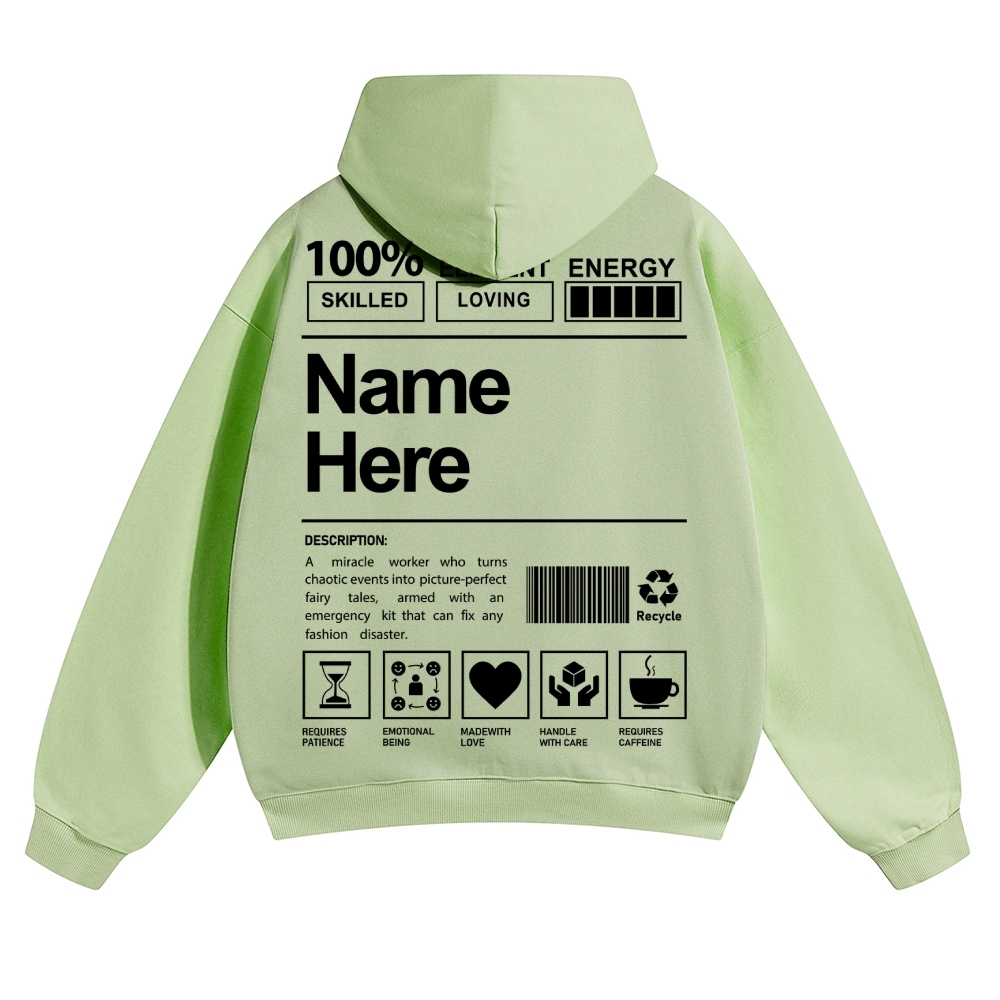 Customized Unisex Casual Prints Hoodie