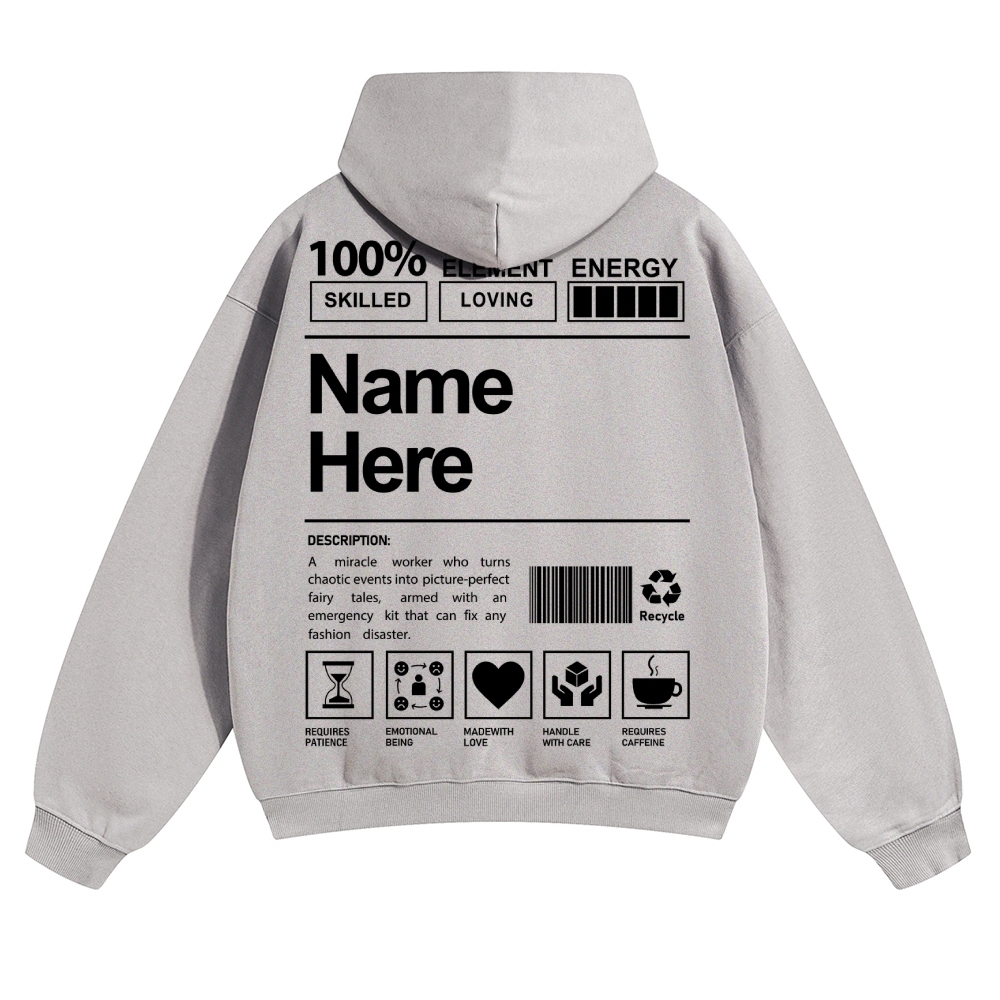 Customized Unisex Casual Prints Hoodie