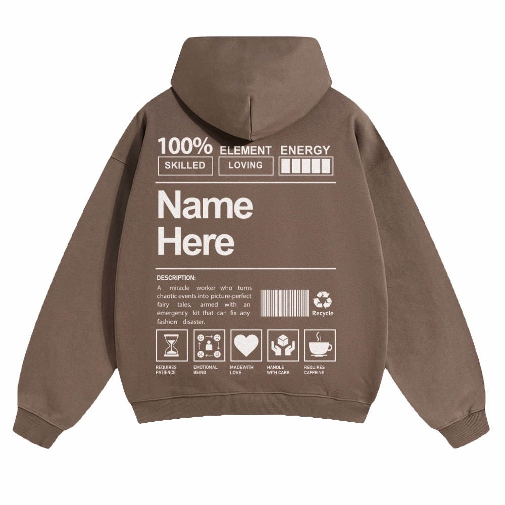 Customized Unisex Casual Prints Hoodie