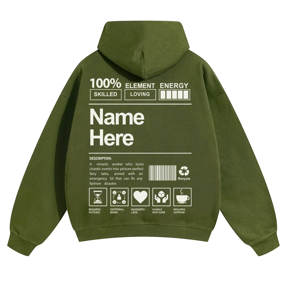 Customized Unisex Casual Prints Hoodie