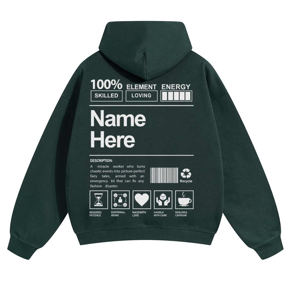 Customized Unisex Casual Prints Hoodie