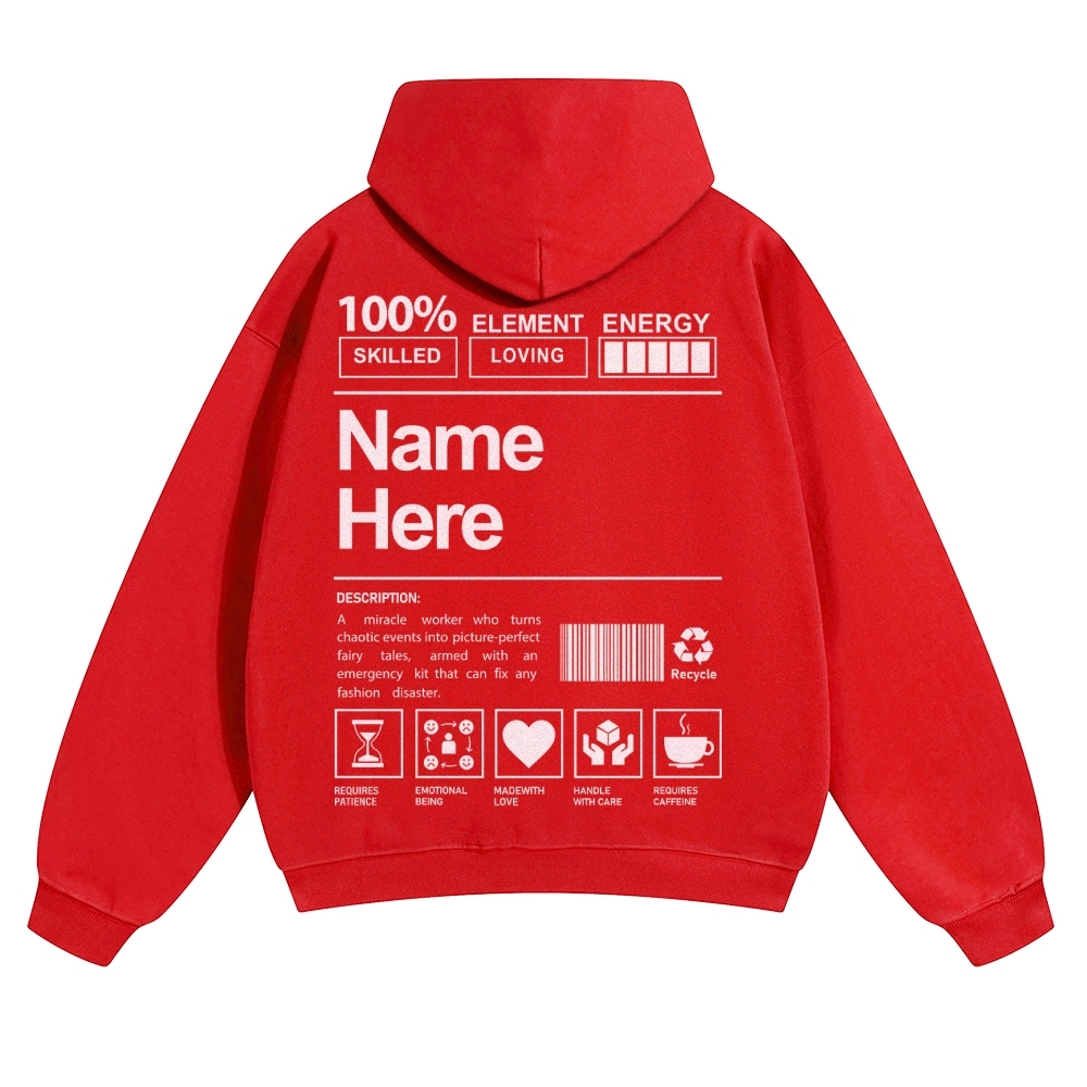 Customized Unisex Casual Prints Hoodie