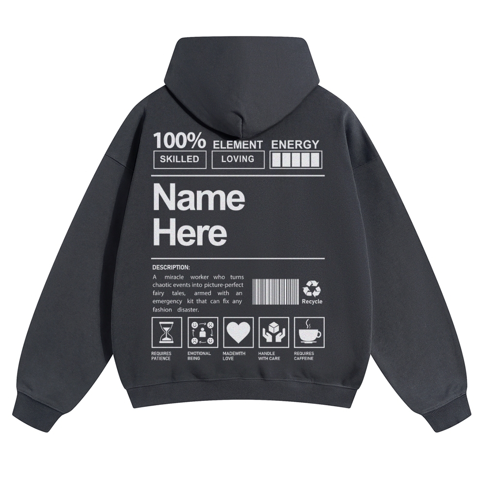 Customized Unisex Casual Prints Hoodie