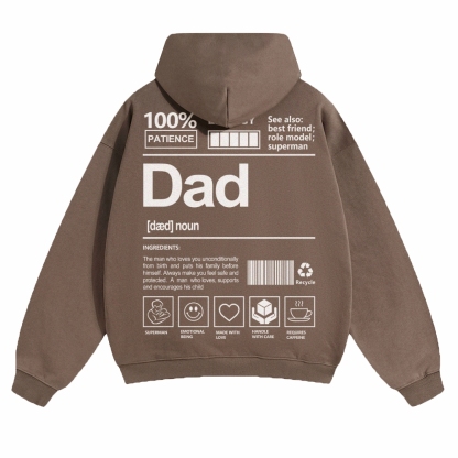 Dad Unisex Casual  Prints Hoodie
