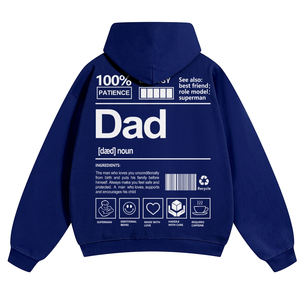 Dad Unisex Casual  Prints Hoodie