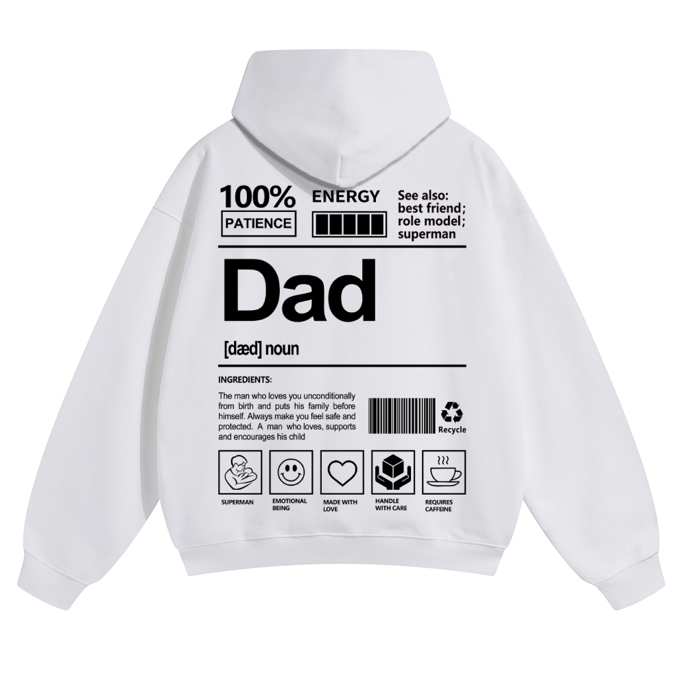 Dad Unisex Casual  Prints Hoodie
