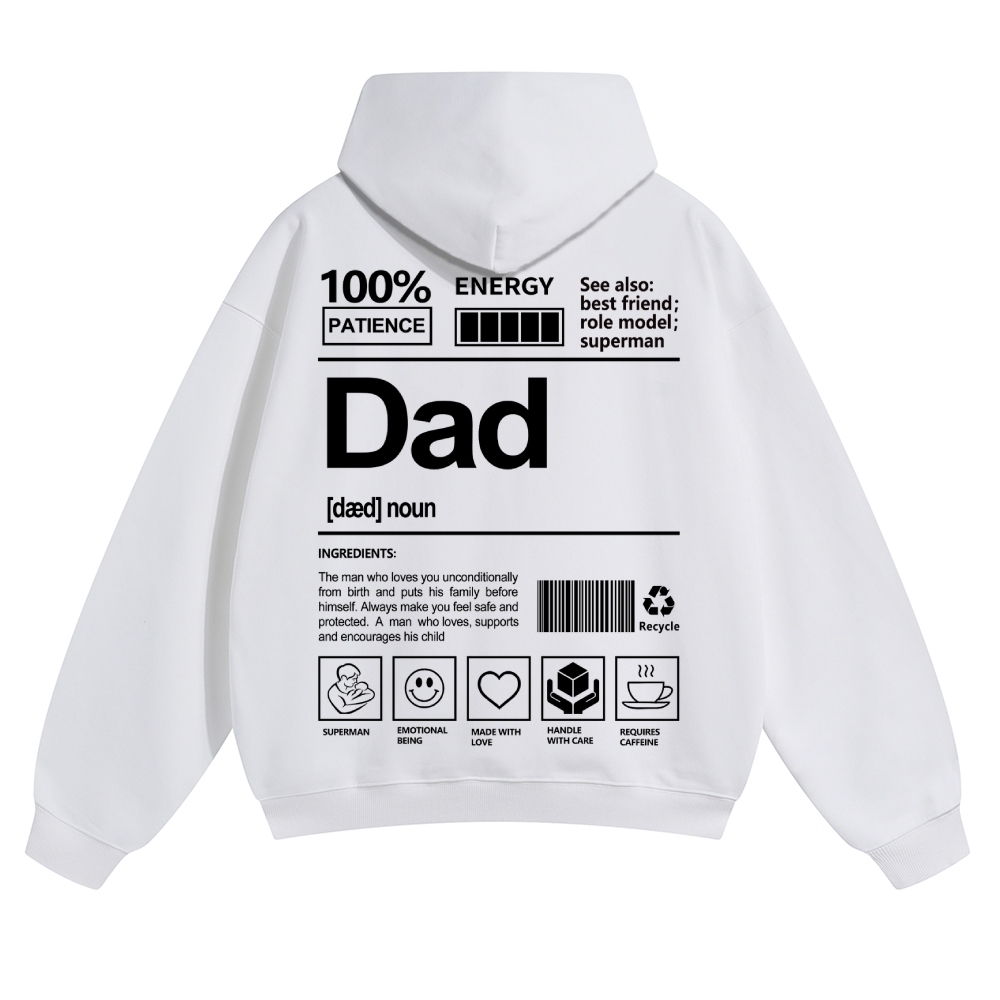 Dad Unisex Casual  Prints Hoodie