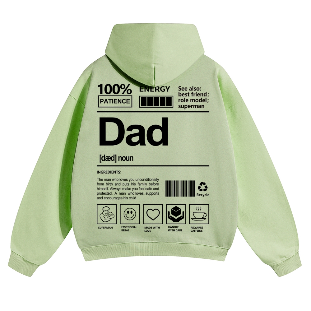 Dad Unisex Casual  Prints Hoodie