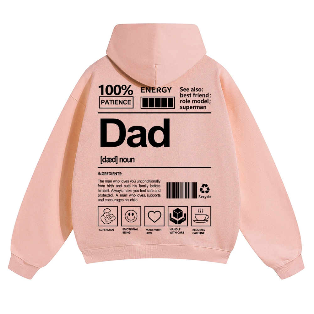 Dad Unisex Casual  Prints Hoodie