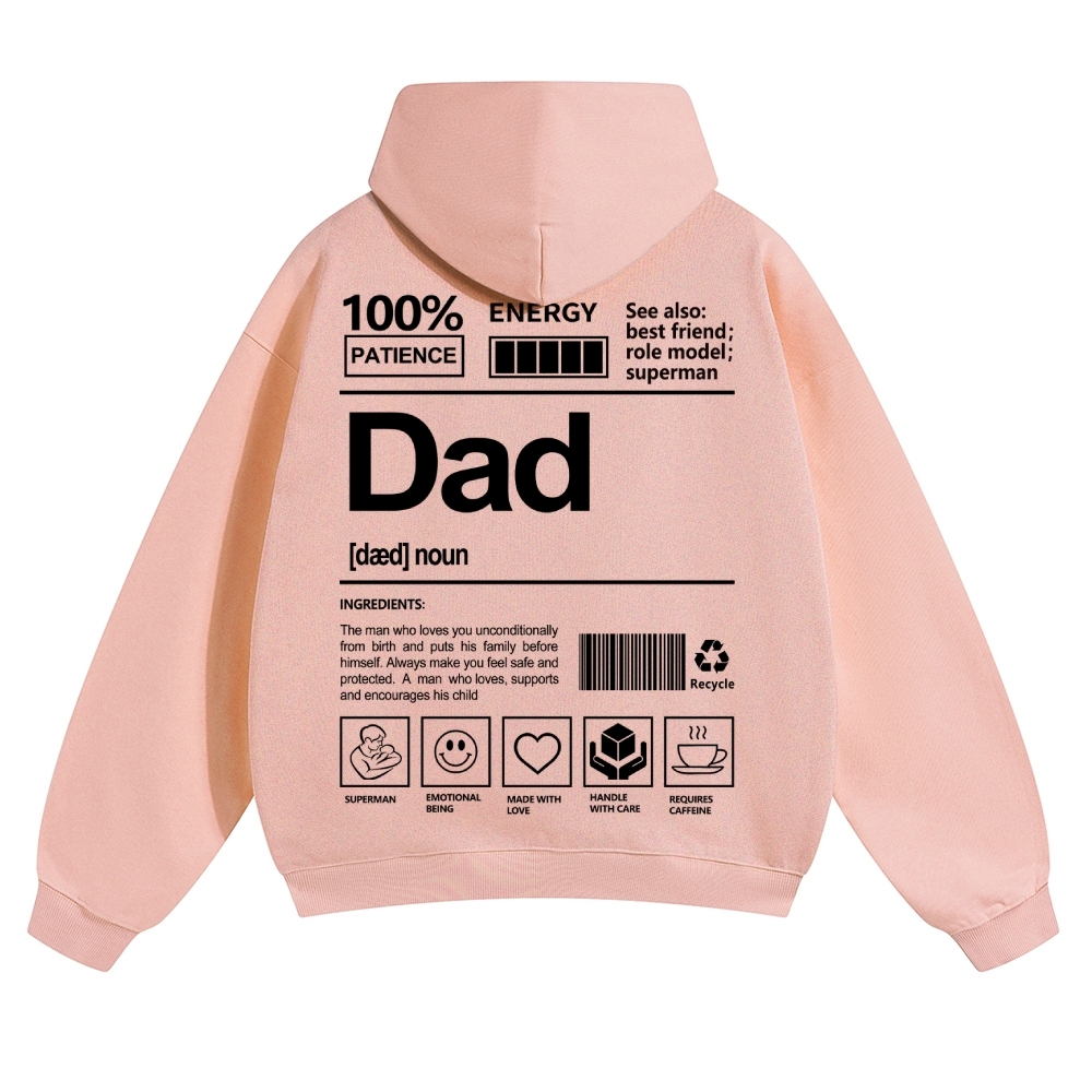 Dad Unisex Casual  Prints Hoodie