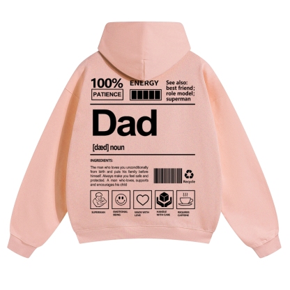 Dad Unisex Casual  Prints Hoodie