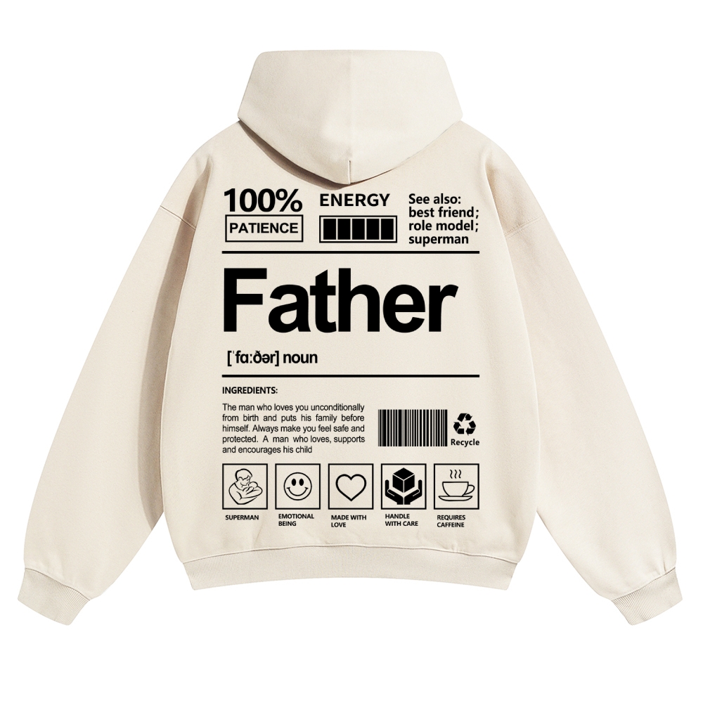 Father Unisex Casual  Prints Hoodie
