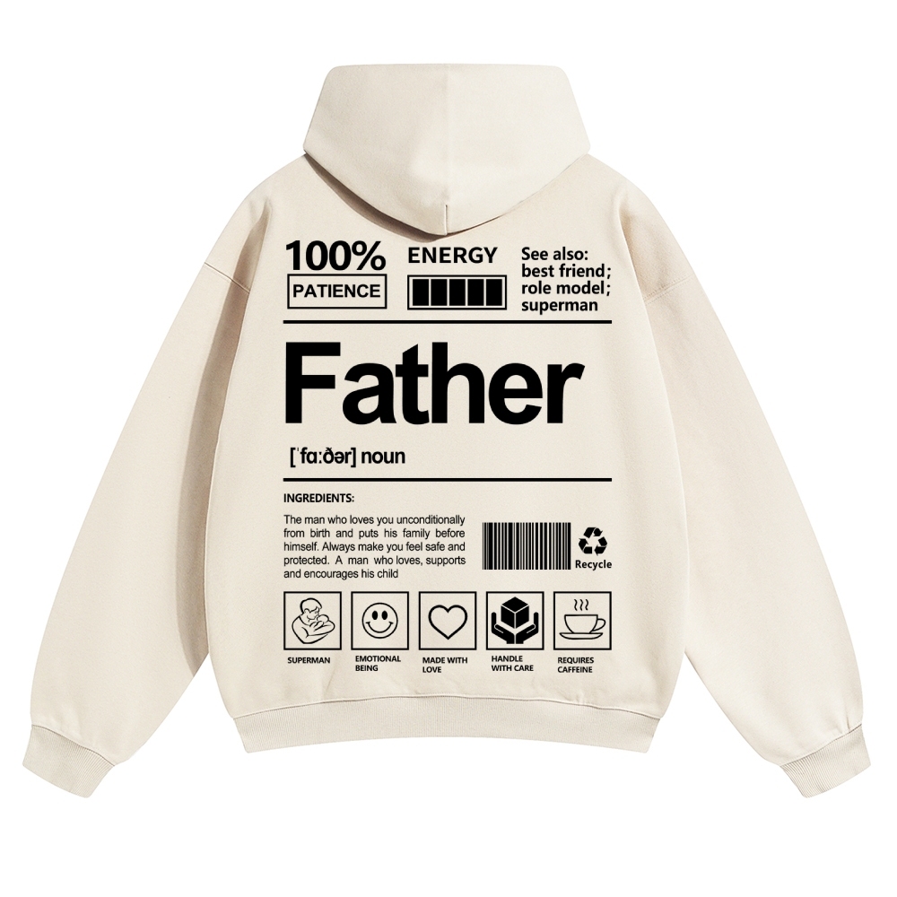Father Unisex Casual Prints Hoodie