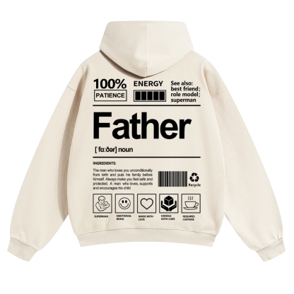 Father Unisex Casual  Prints Hoodie