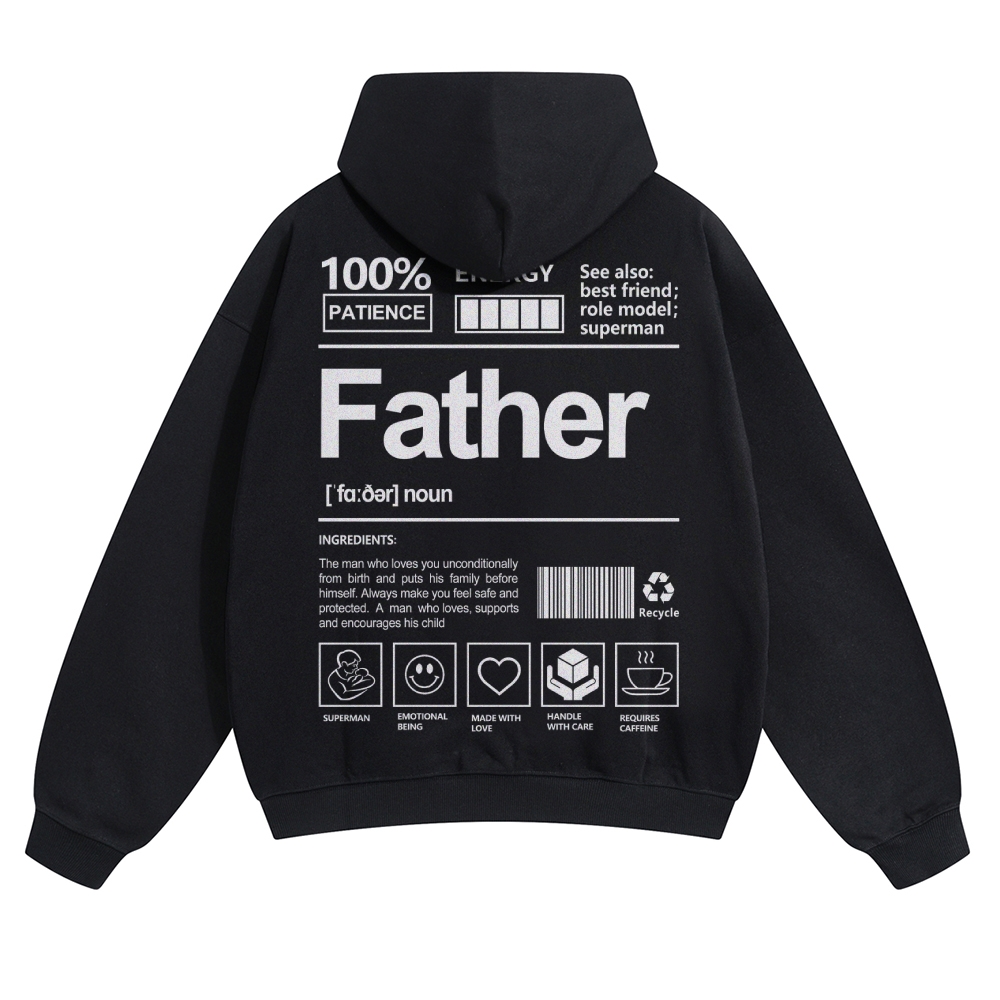 Father Unisex Casual  Prints Hoodie